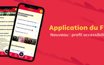 Nouveauté : profil accessibilité sur l’application